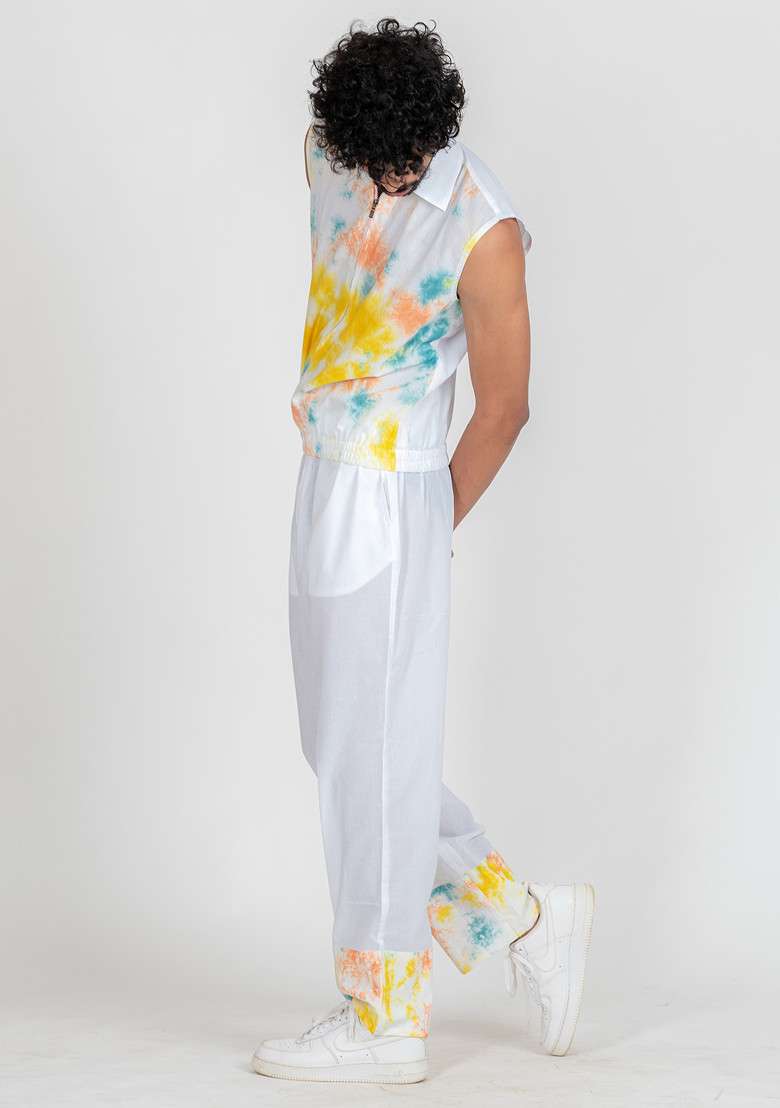 Multicolour Printed Summer Storm Shirt For Men - Indya