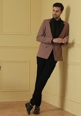 Mauve Blazer Set For Men