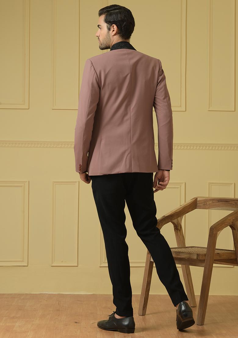 Mauve Blazer Set For Men