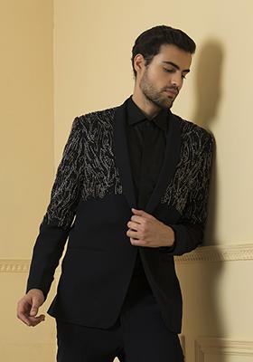 Blue Blazer Set For Men