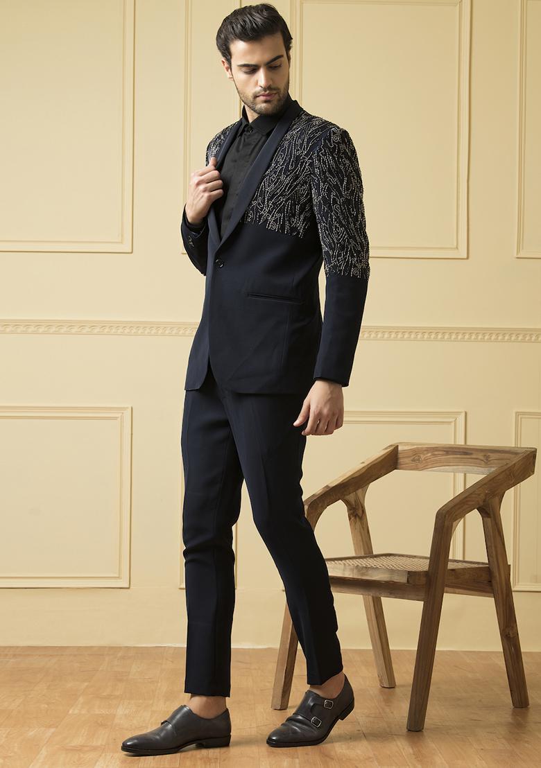 Blue Blazer Set For Men