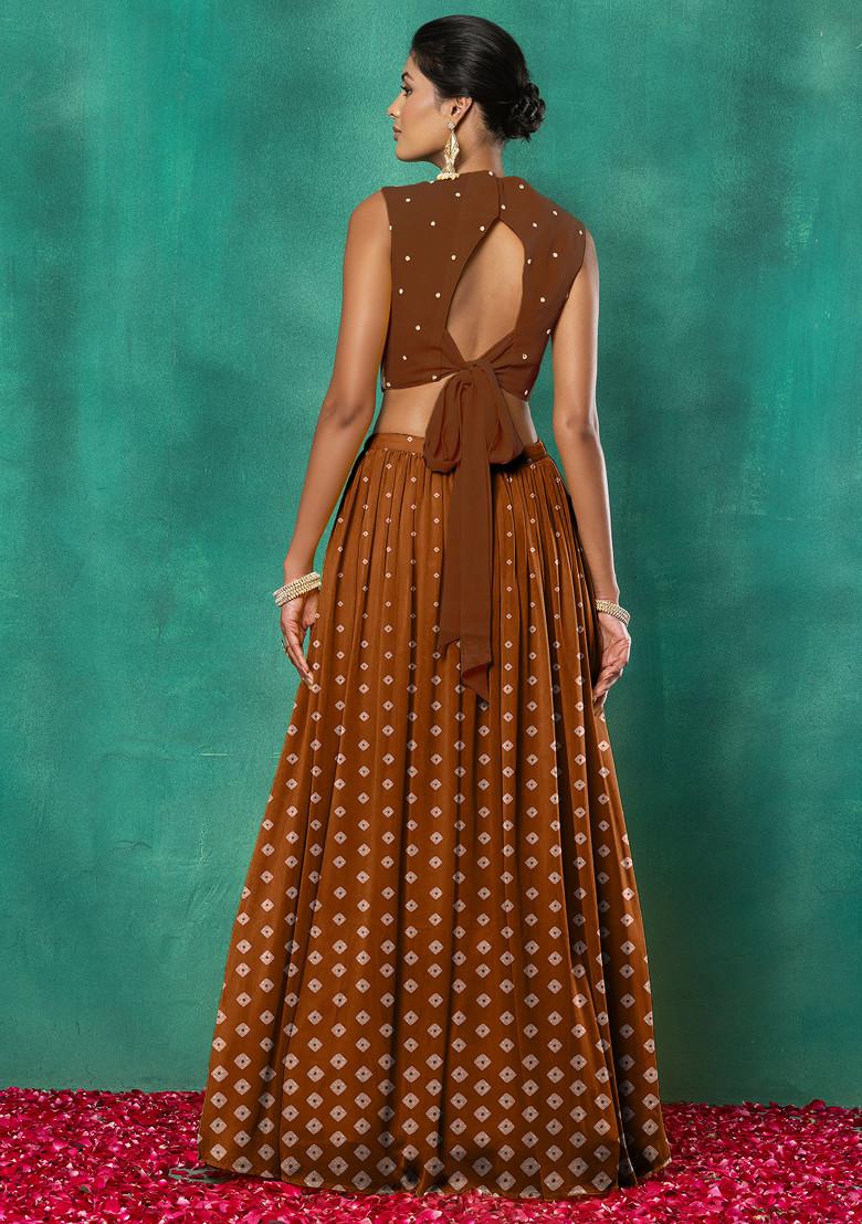 Red Lehenga Set With Floral Sequin Hand Embroidered Blouse And Dupatta