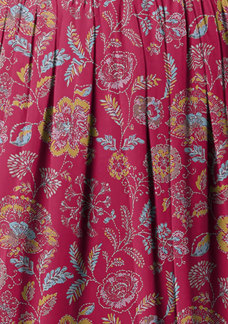 Pink Lehenga Set With Floral Sequin Hand Embroidered Blouse And Dupatta