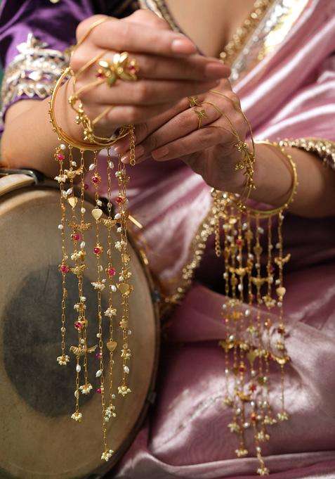 Gold Brass Bangle Bracelets & Cuffs
