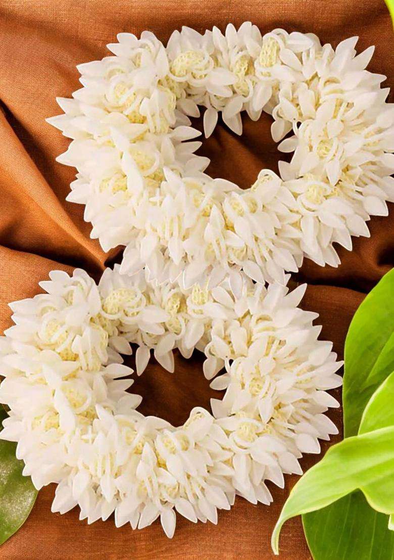 White Plastic Hair Accessories - Indya