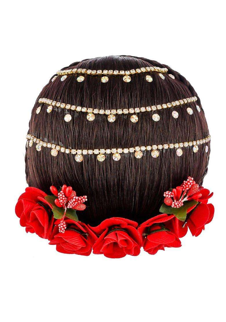 Black Blended Hair Accessories - Indya