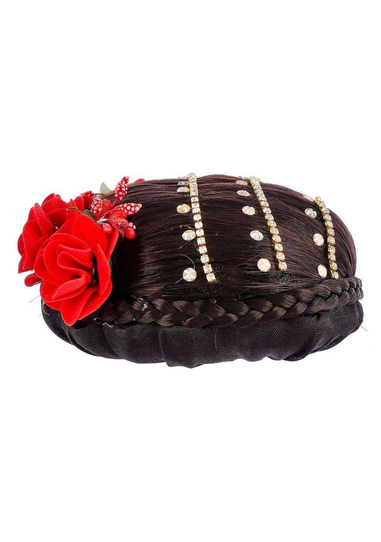 Black Blended Hair Accessories - Indya