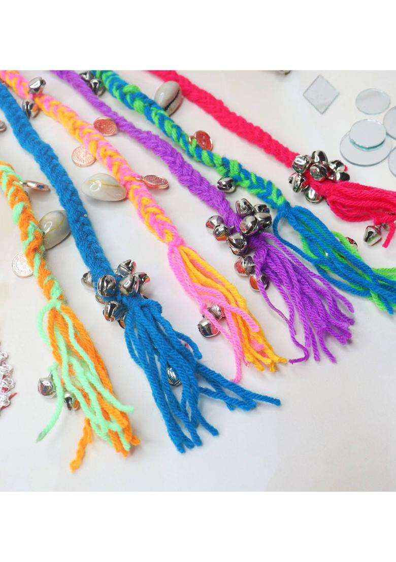 Pink Wool Hair Accessories - Indya