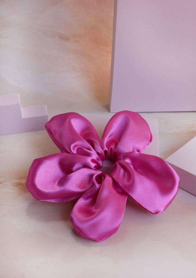 Pink Solid Hair Accessories - Indya