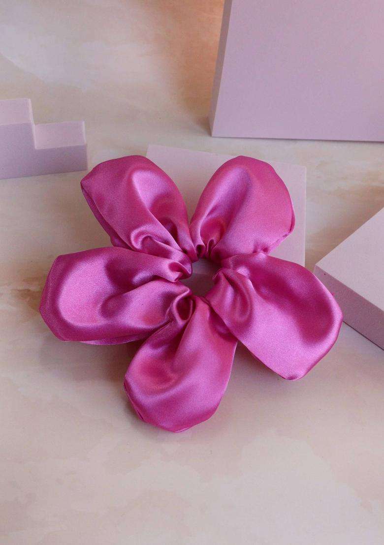 Pink Solid Hair Accessories - Indya