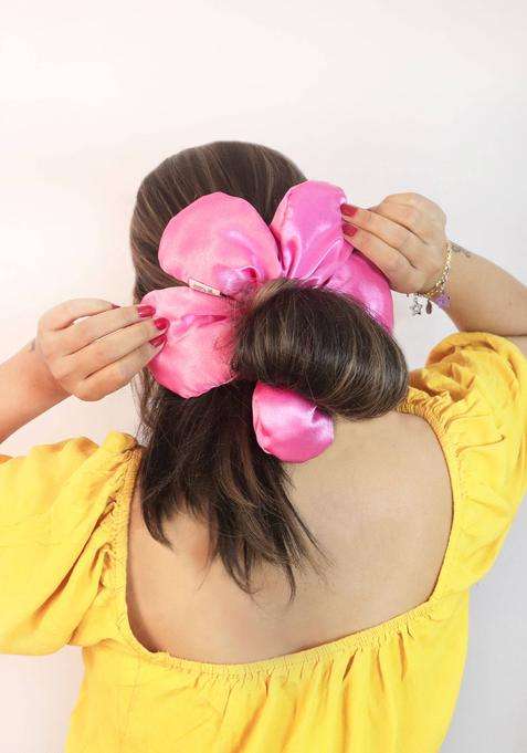 Pink Solid Hair Accessories