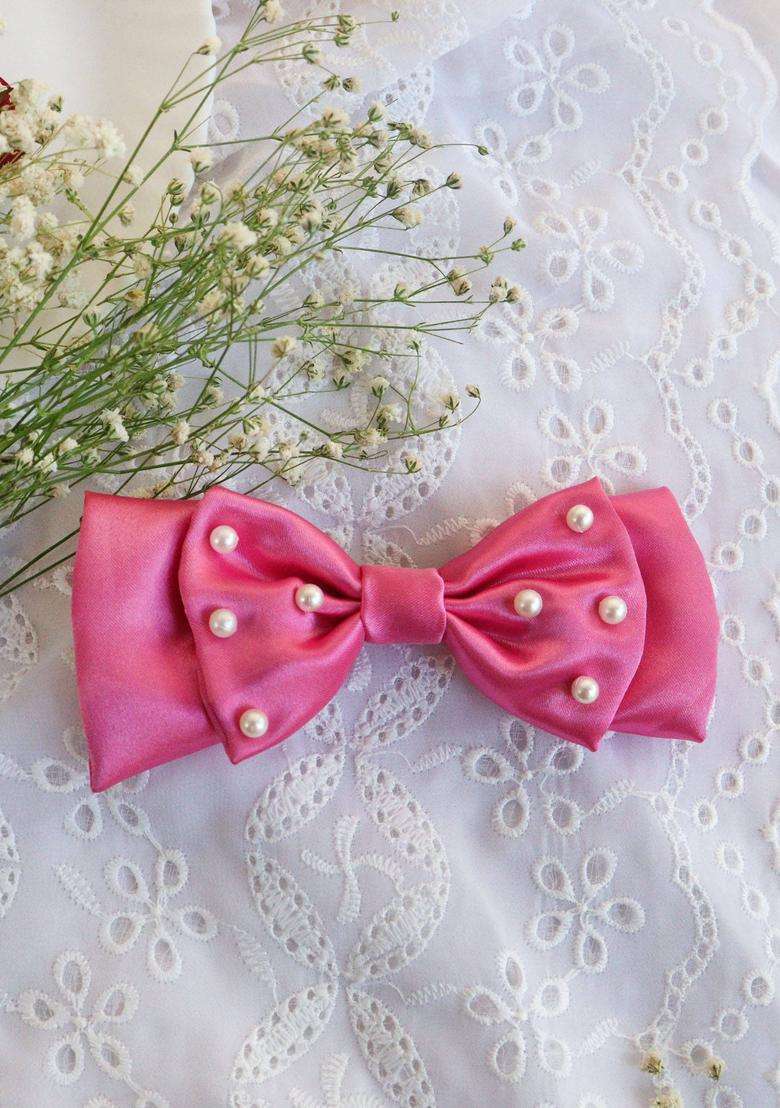 Pink Embellished Hair Accessories - Indya