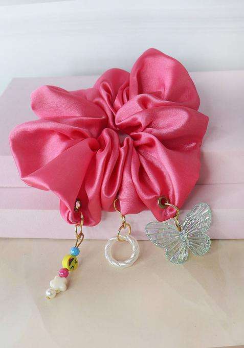Pink Silk Hair Accessories