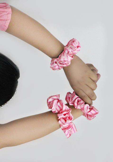 Pink Printed Hair Accessories