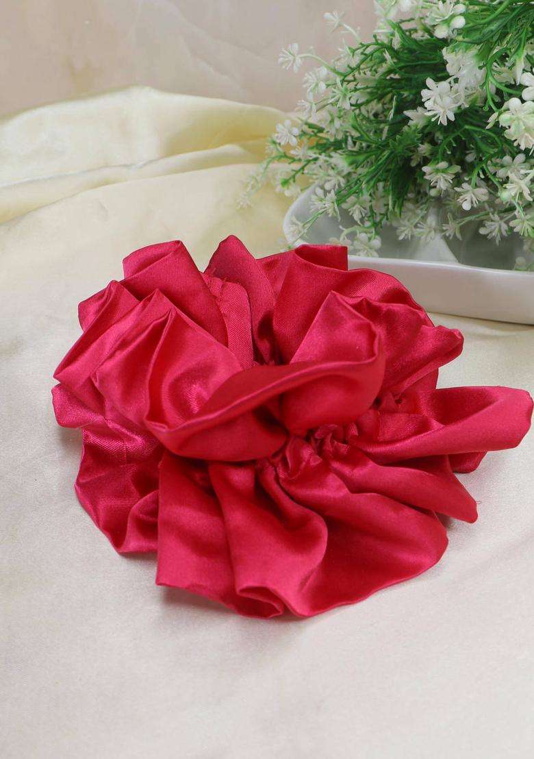 Pink Polyester Hair Accessories - Indya