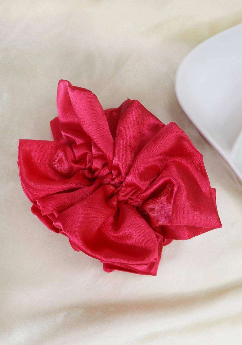 Pink Polyester Hair Accessories - Indya