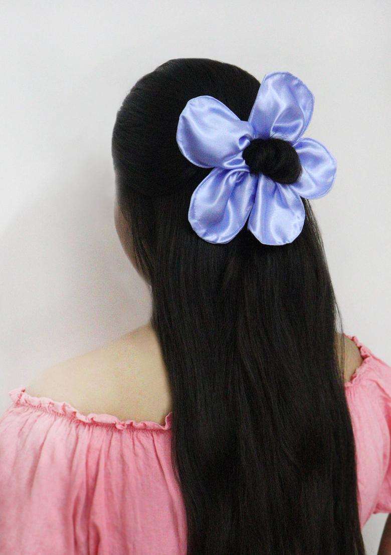 Blue Solid Hair Accessories - Indya