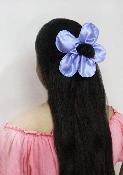 Blue Solid Hair Accessories