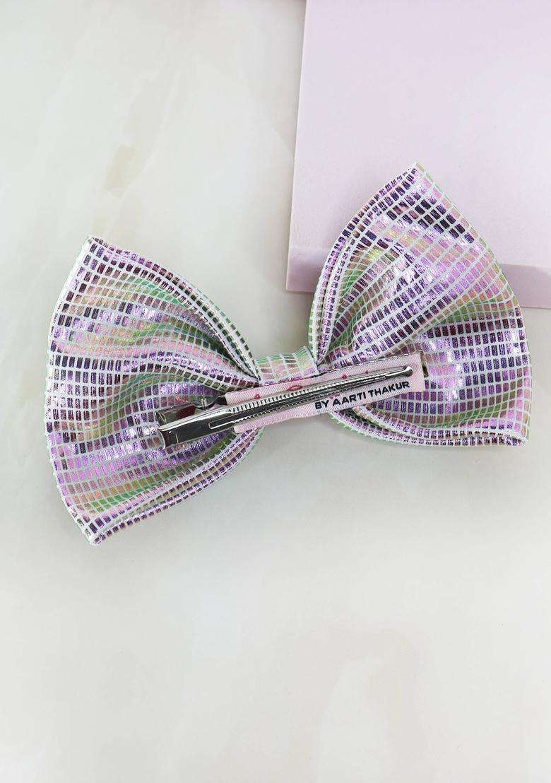 Purple Lycra Hair Accessories - Indya