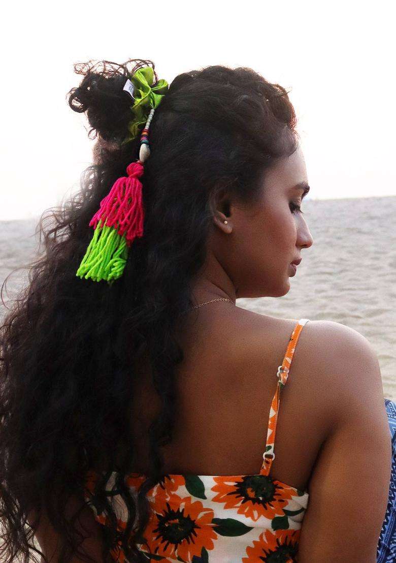 Green Hair Accessories - Indya