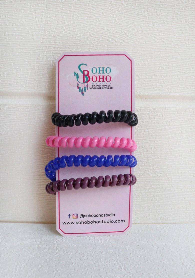 Multi Solid Hair Accessories - Indya