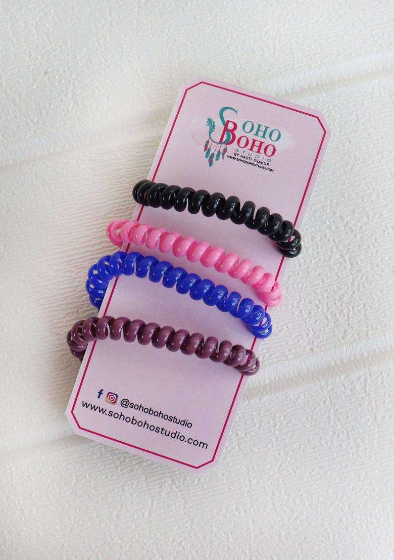 Multi Solid Hair Accessories - Indya