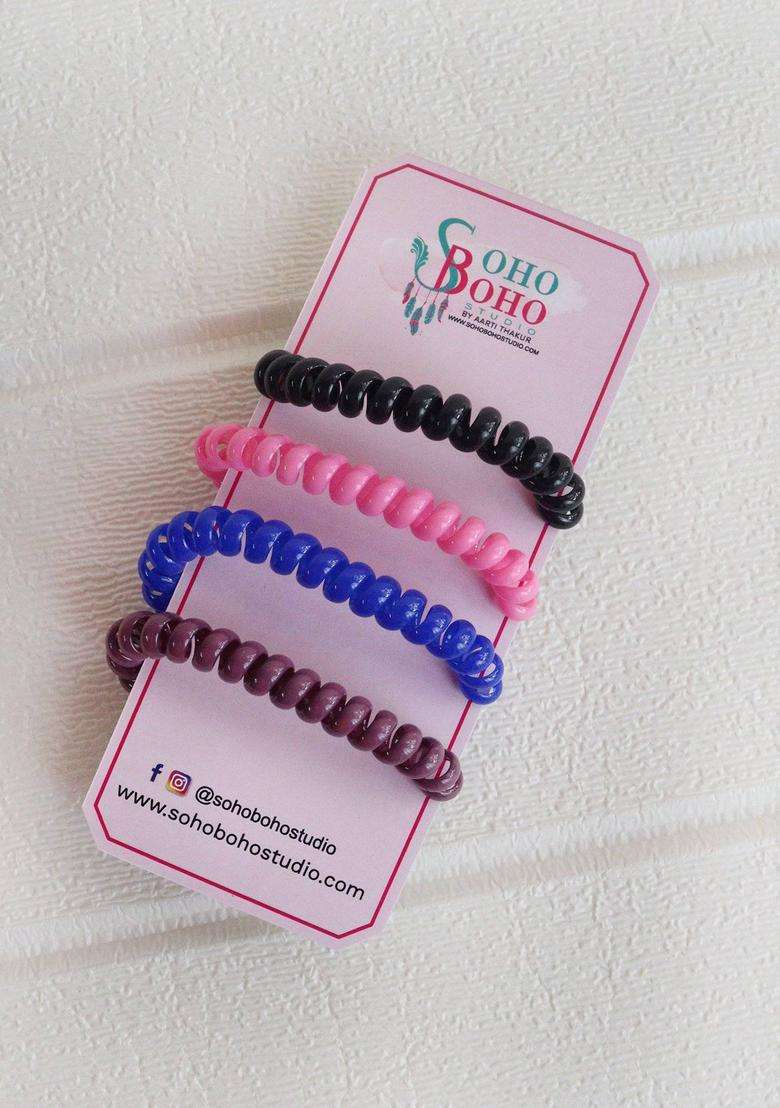 Multi Solid Hair Accessories - Indya