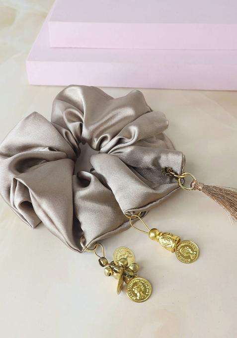 Taupe Silk Hair Accessories