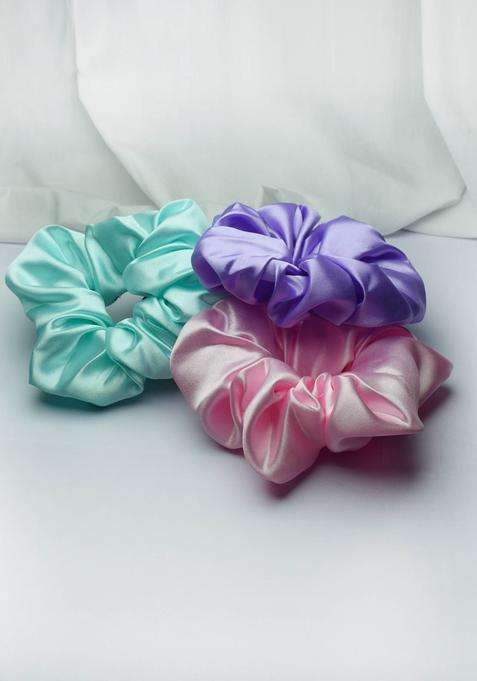 Multi Solid Satin Hair Accessories