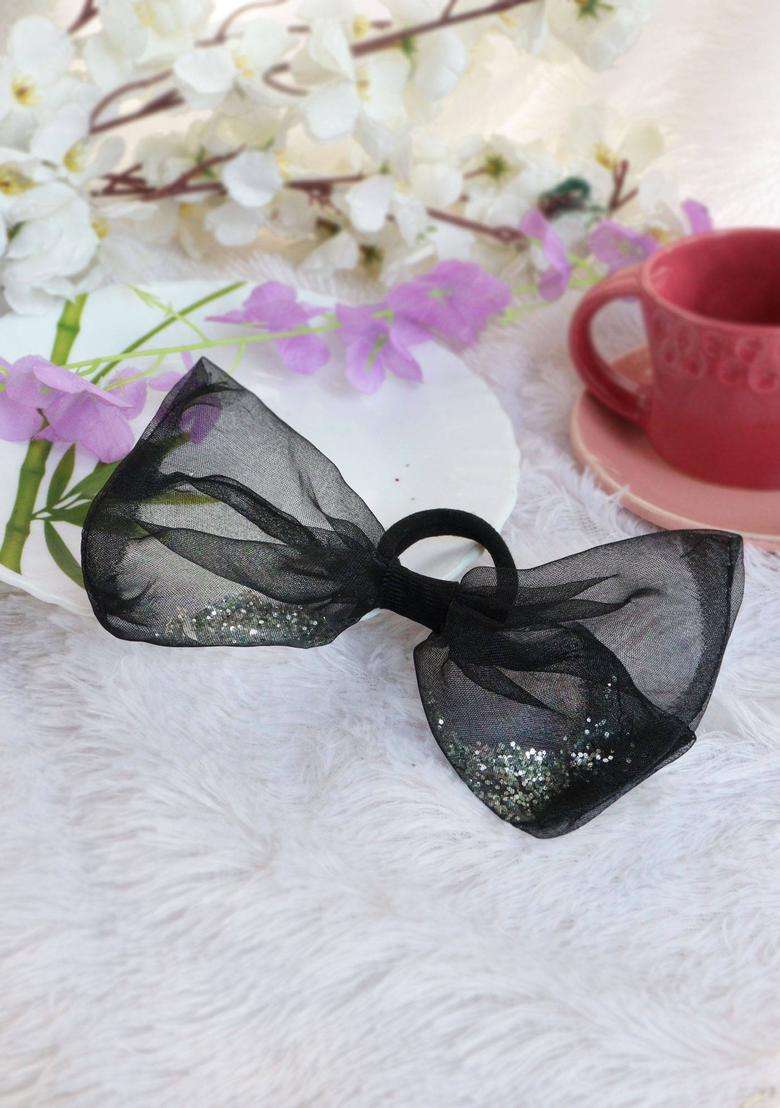 Black Solid Hair Accessories - Indya