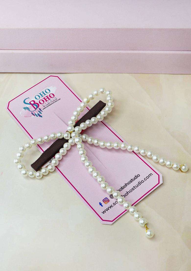 White Hair Accessories - Indya