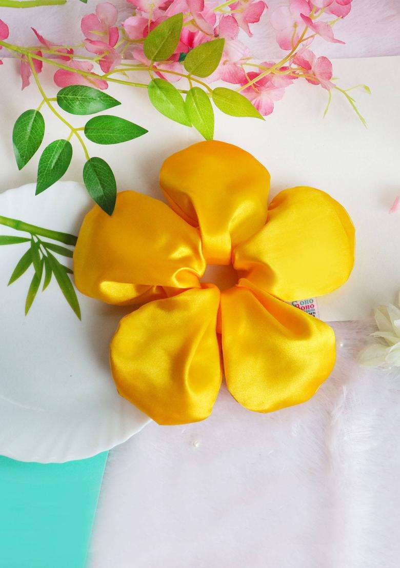 Yellow Solid Hair Accessories - Indya