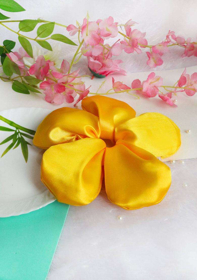 Yellow Solid Hair Accessories - Indya