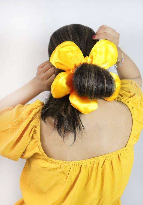 Yellow Solid Hair Accessories