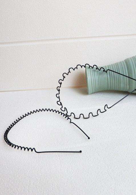 Black Solid Metal Hair Accessories