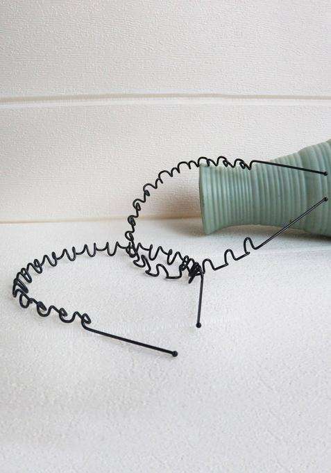 Black Solid Metal Hair Accessories