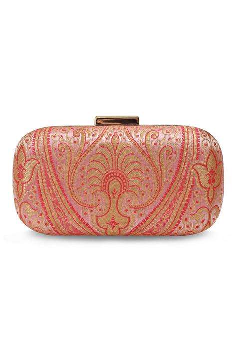 Pink Woven Clutches
