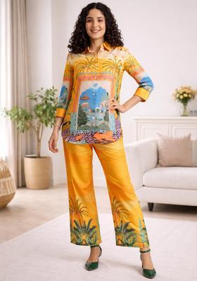 Multicolor Printed Cotton Co-Ord Set
