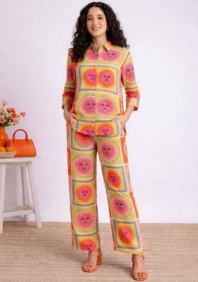 Multicolor Printed Cotton Co-Ord Set