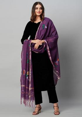 Black Solid Rayon Kurta Set