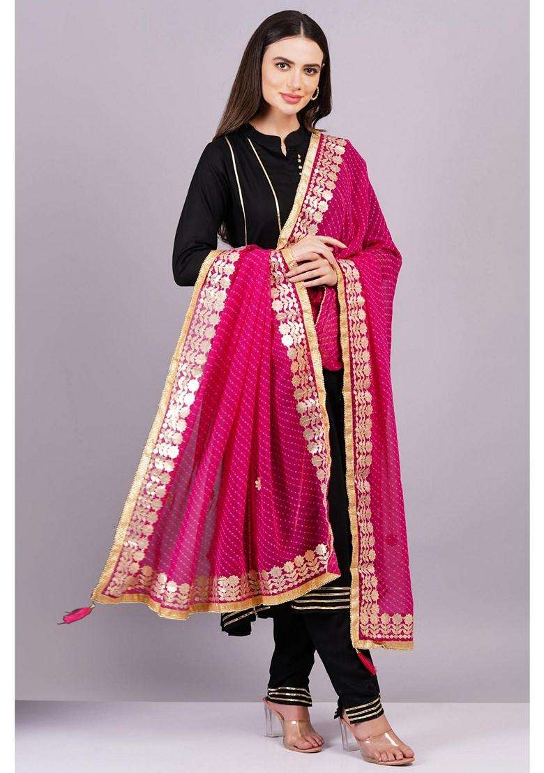 Black Solid Viscose Kurta Set - Indya