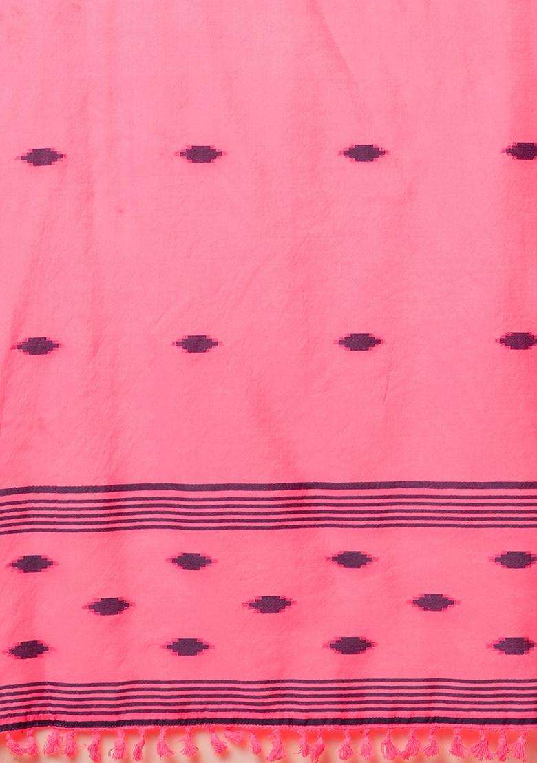 Pink Solid Rayon Kurta Set - Indya