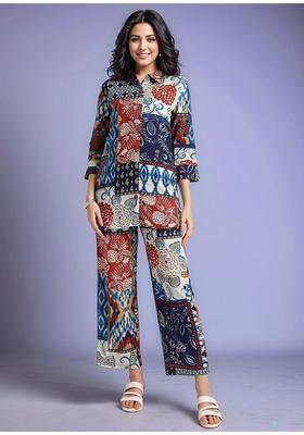 Multicolor Printed Cotton Co-Ord Set