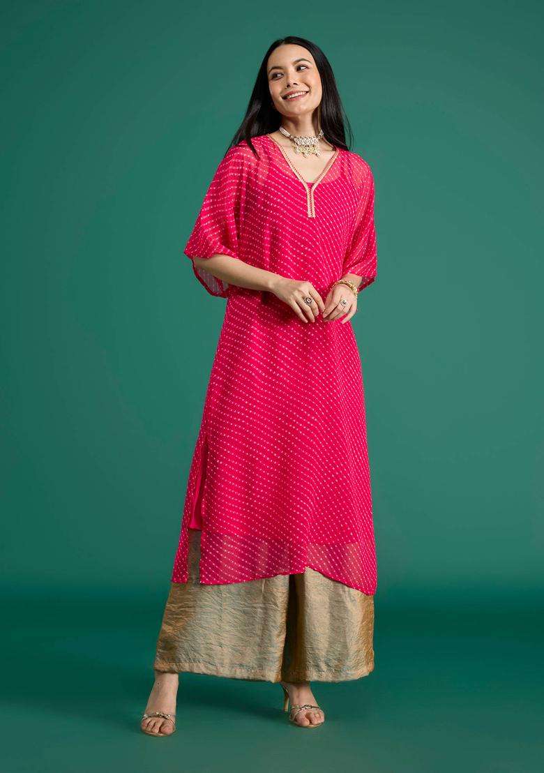 Copper Tissue Organza Palazzo for Women Festive Wear - Indya