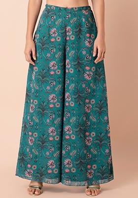 Buy Green Palazzo Pants for Women 