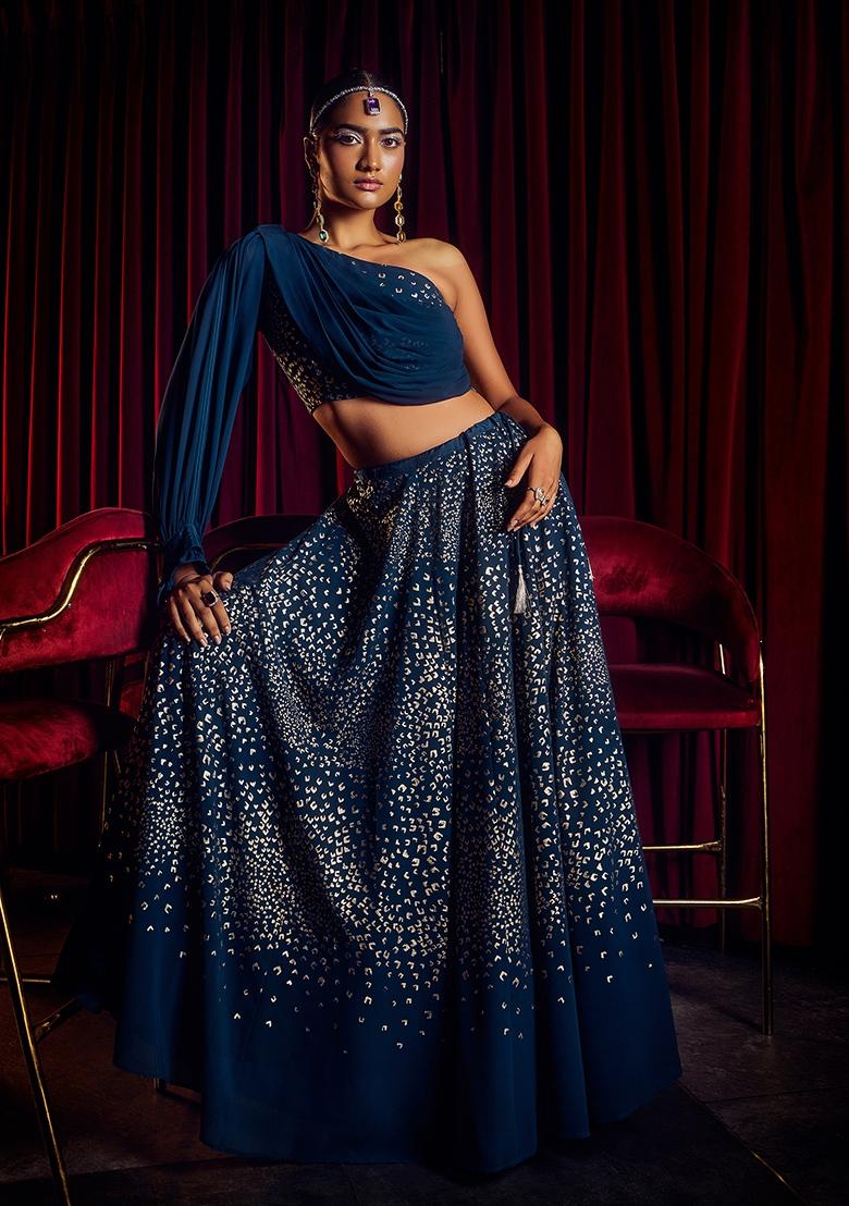 Discover more than 149 modern one shoulder lehenga latest