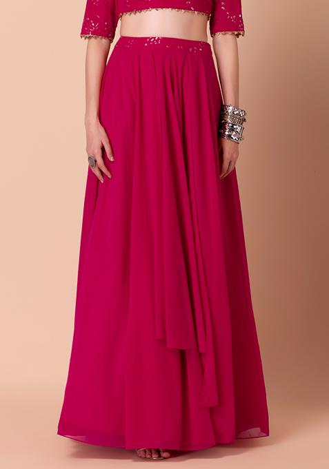 Pink Lahriya Skirt