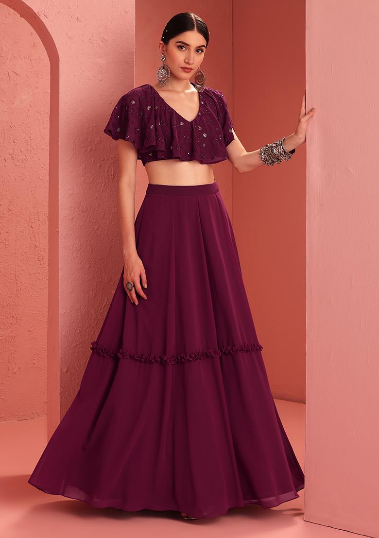Amazon.com: Indian Designer Collection festival Floral Multi Embroidery Lehenga  skirt & Peplum Top Woman Dress Wedding stylish 3315 (black, s) : Clothing,  Shoes & Jewelry