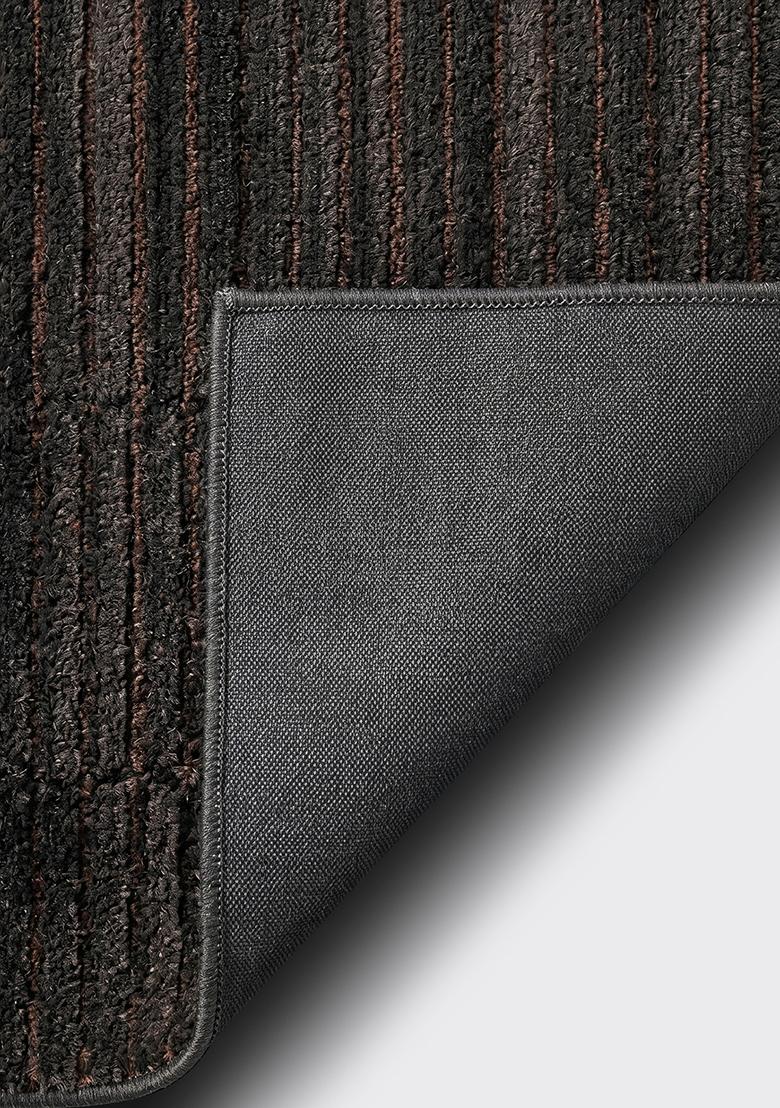 Saffron Rugs Hand Tufted Charcoal Brown Geometric Contemporary Rectangle Wool Area Rug - Indya