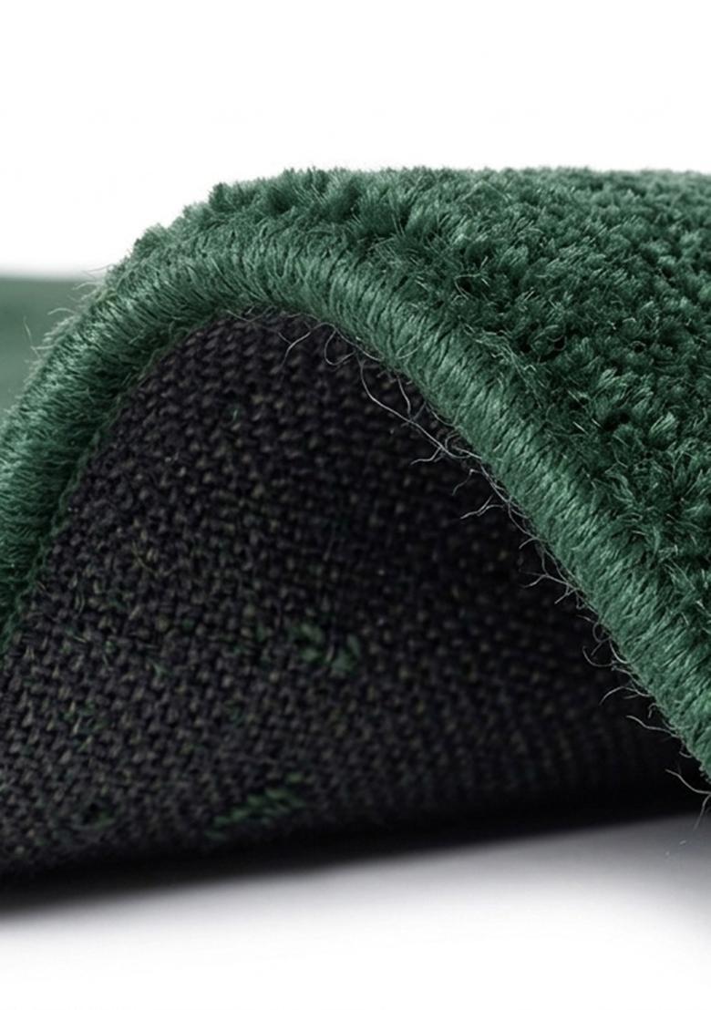 Saffron Rugs Hand Tufted Emerald Green Solid 0 Rectangular Wool Area Rug - Indya